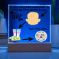 LED Lighted Acrylic Square, the PERFECT Father's Day Gift - My Loving Bald-Headed Dad!  Love, Your Son!