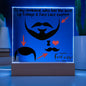 LED Lighted Acrylic Square, the PERFECT Father's Day Gift from your Wife - To my Husband, BEST Lip Foliage & Face Lace everrr!
