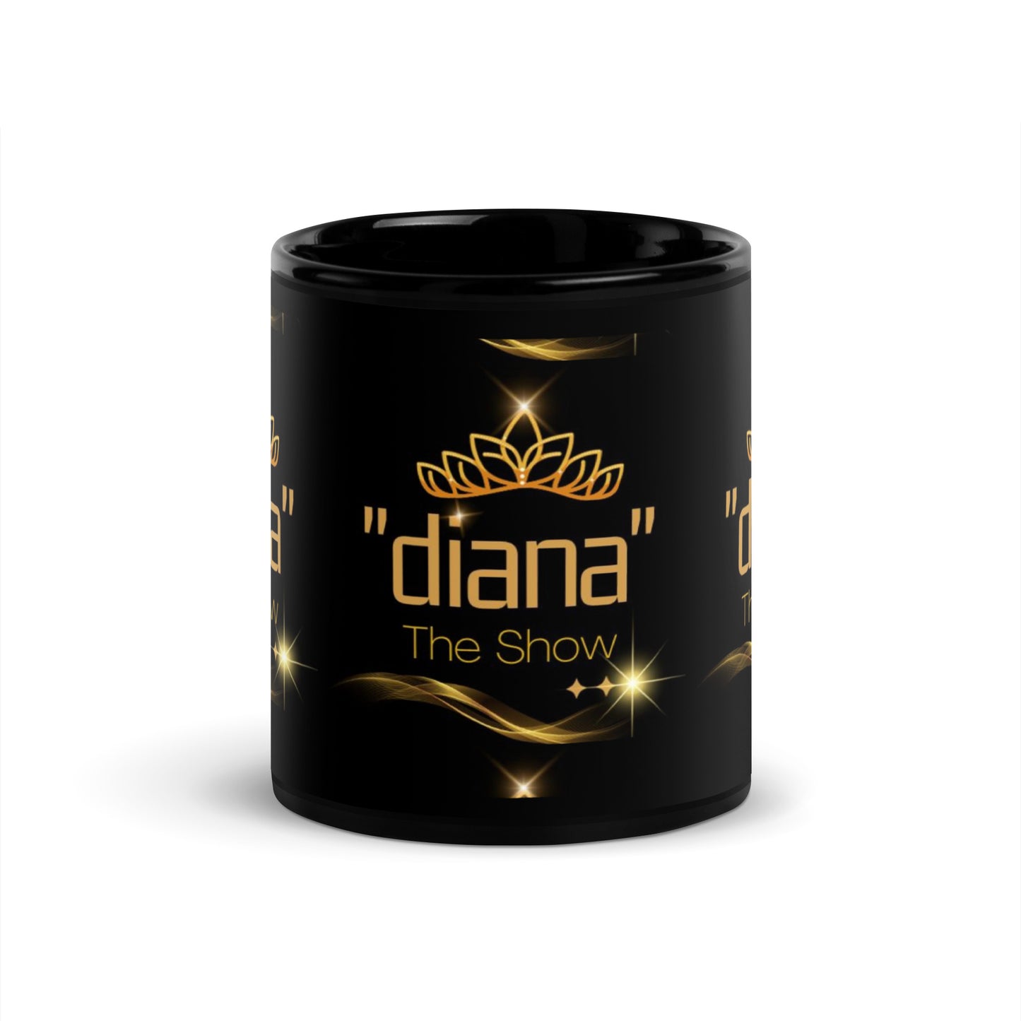 Special Collection "diana - The Show" Black Glossy Mug