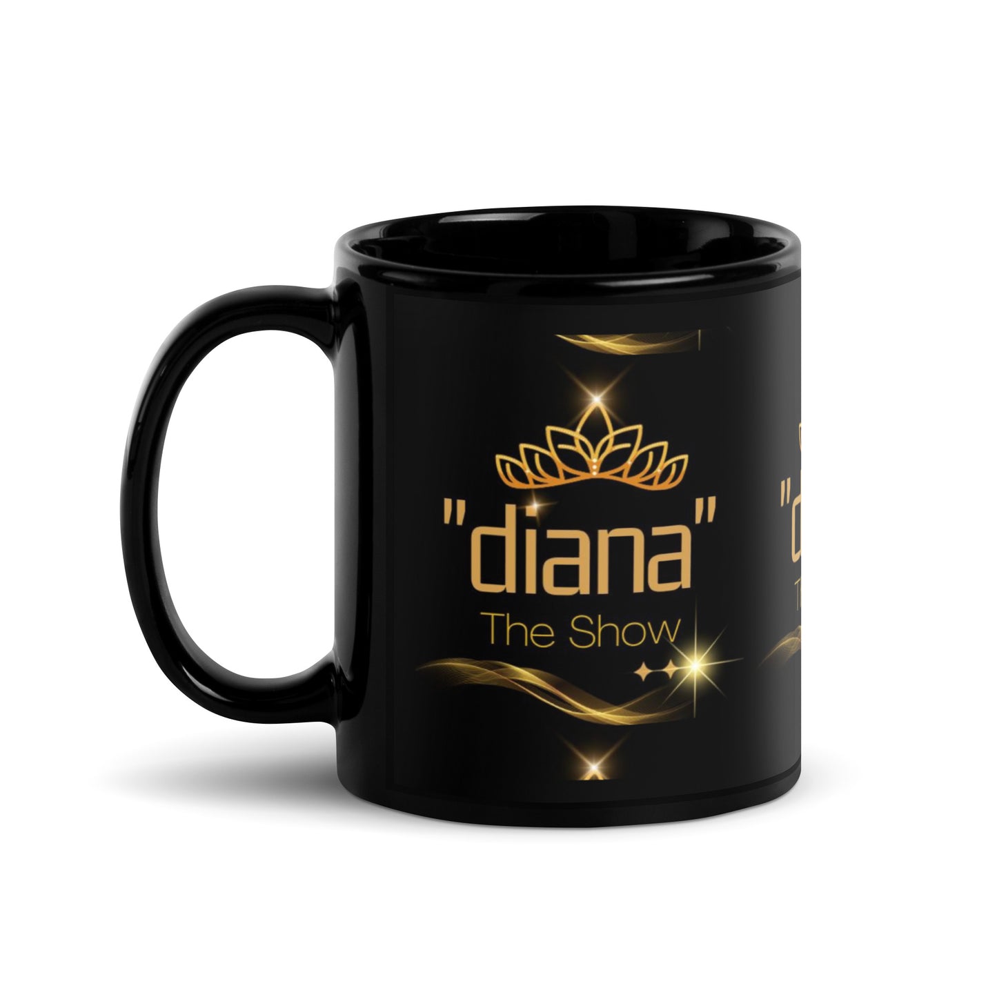 Special Collection "diana - The Show" Black Glossy Mug