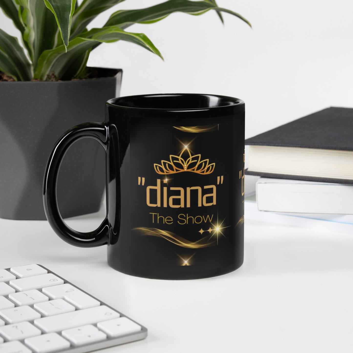 Special Collection "diana - The Show" Black Glossy Mug