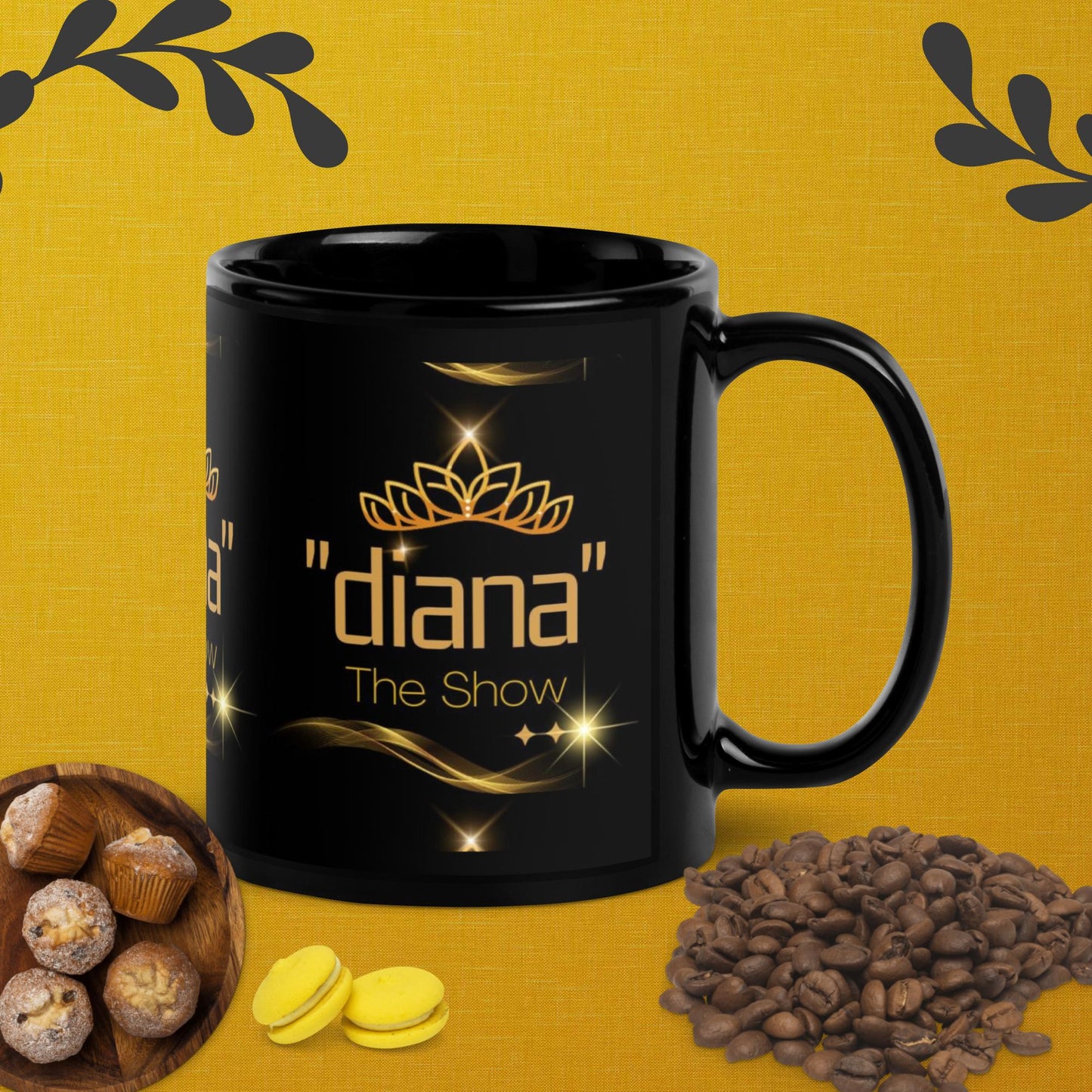 Special Collection Diana - The Show, Black Glossy Mug