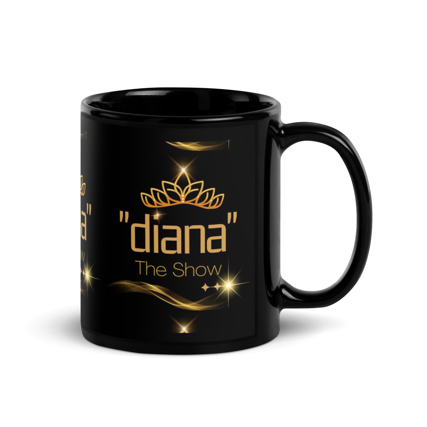 Special Collection "diana - The Show" Black Glossy Mug
