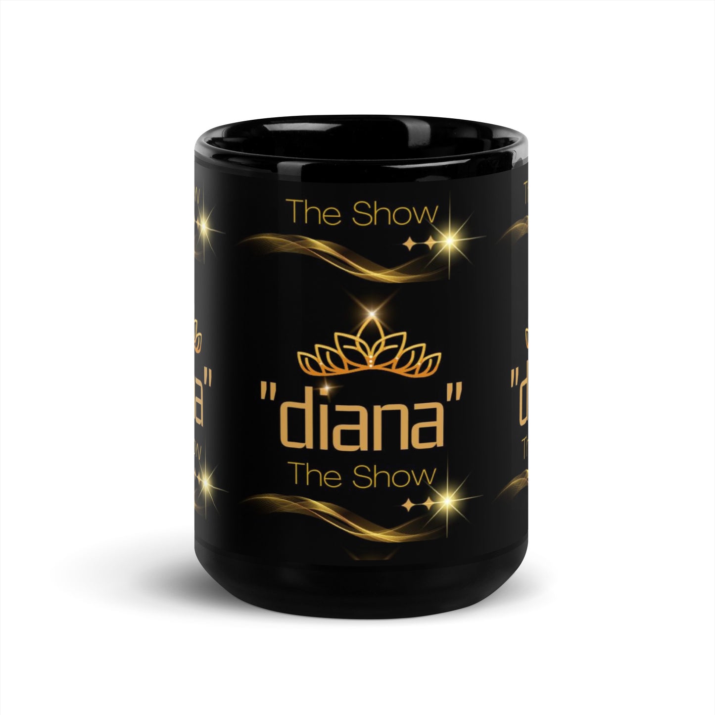 Special Collection "diana - The Show" Black Glossy Mug