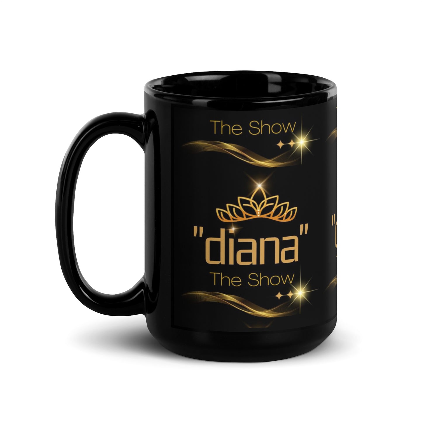 Special Collection "diana - The Show" Black Glossy Mug