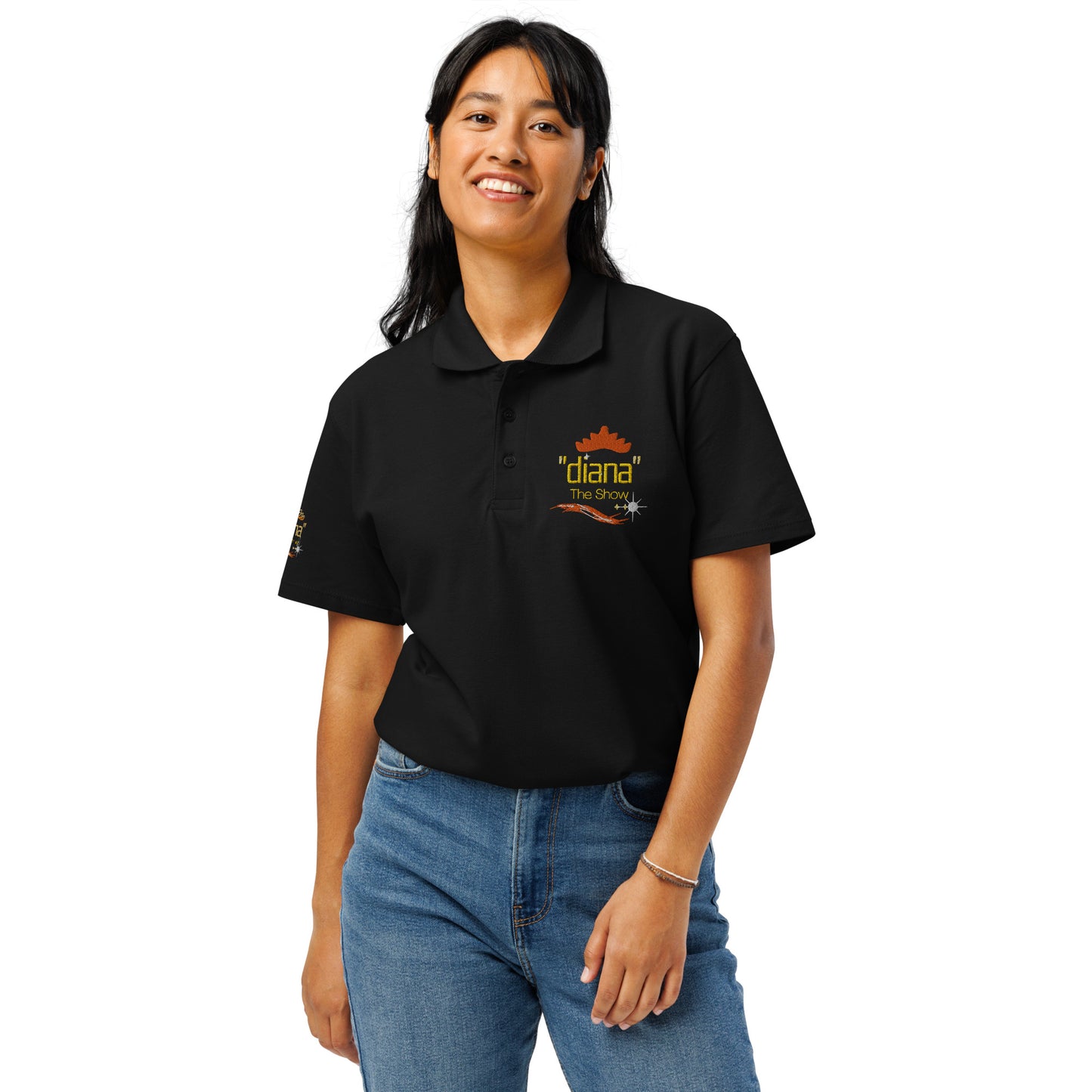 "diana - The Show" Logo Premium pique polo shirt (Unisex)