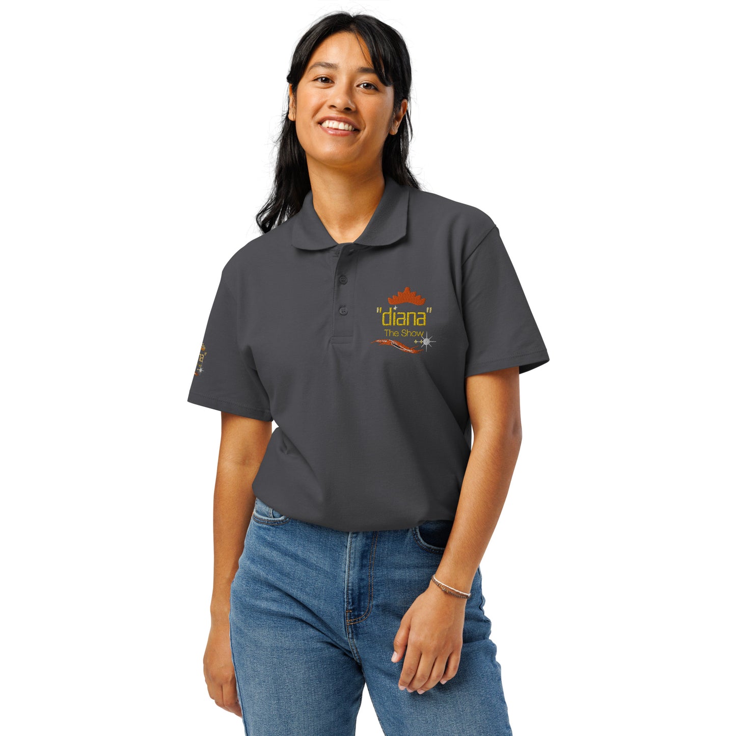 "diana - The Show" Logo Premium pique polo shirt (Unisex)
