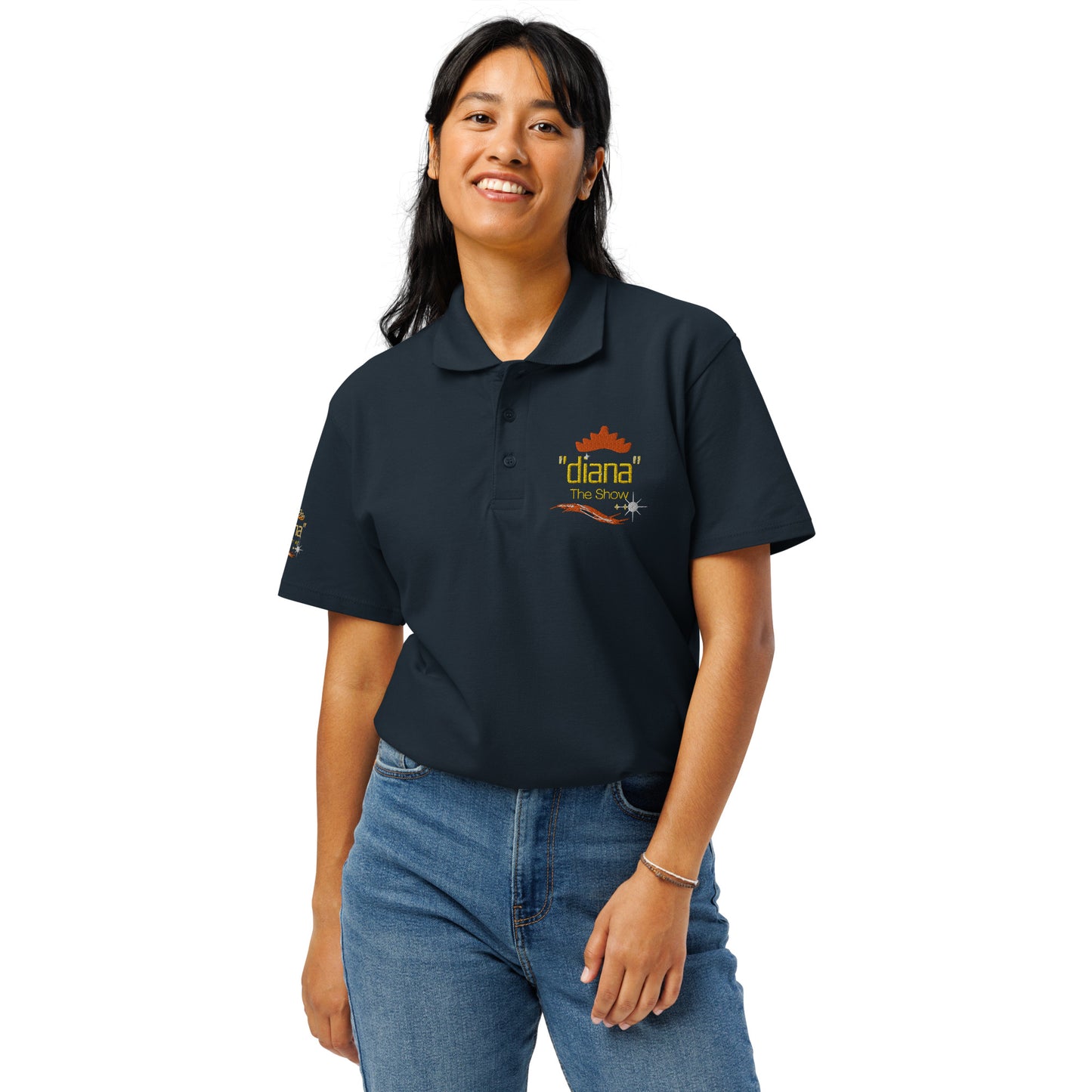 "diana - The Show" Logo Premium pique polo shirt (Unisex)