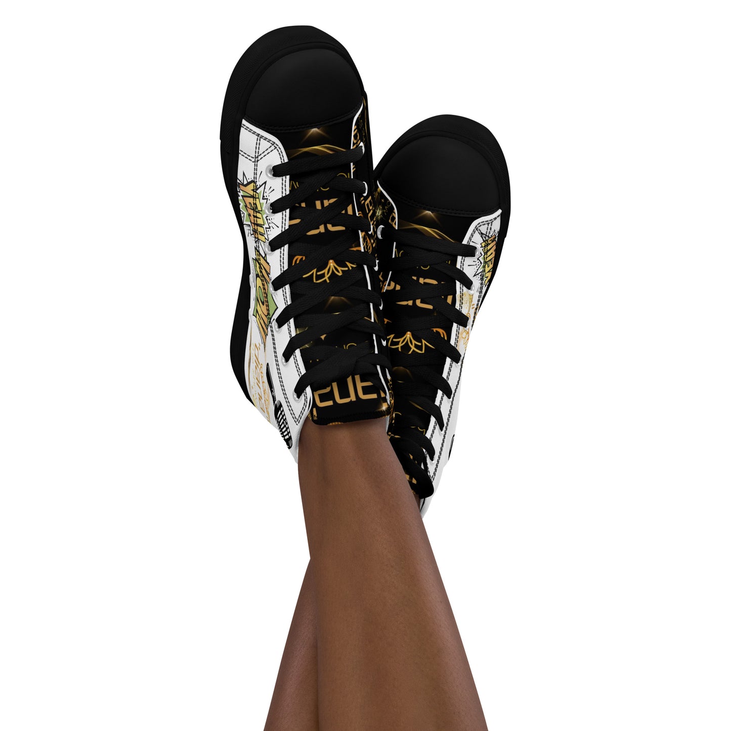 Fun Branded "diana - The Show" Women’s high top canvas shoes