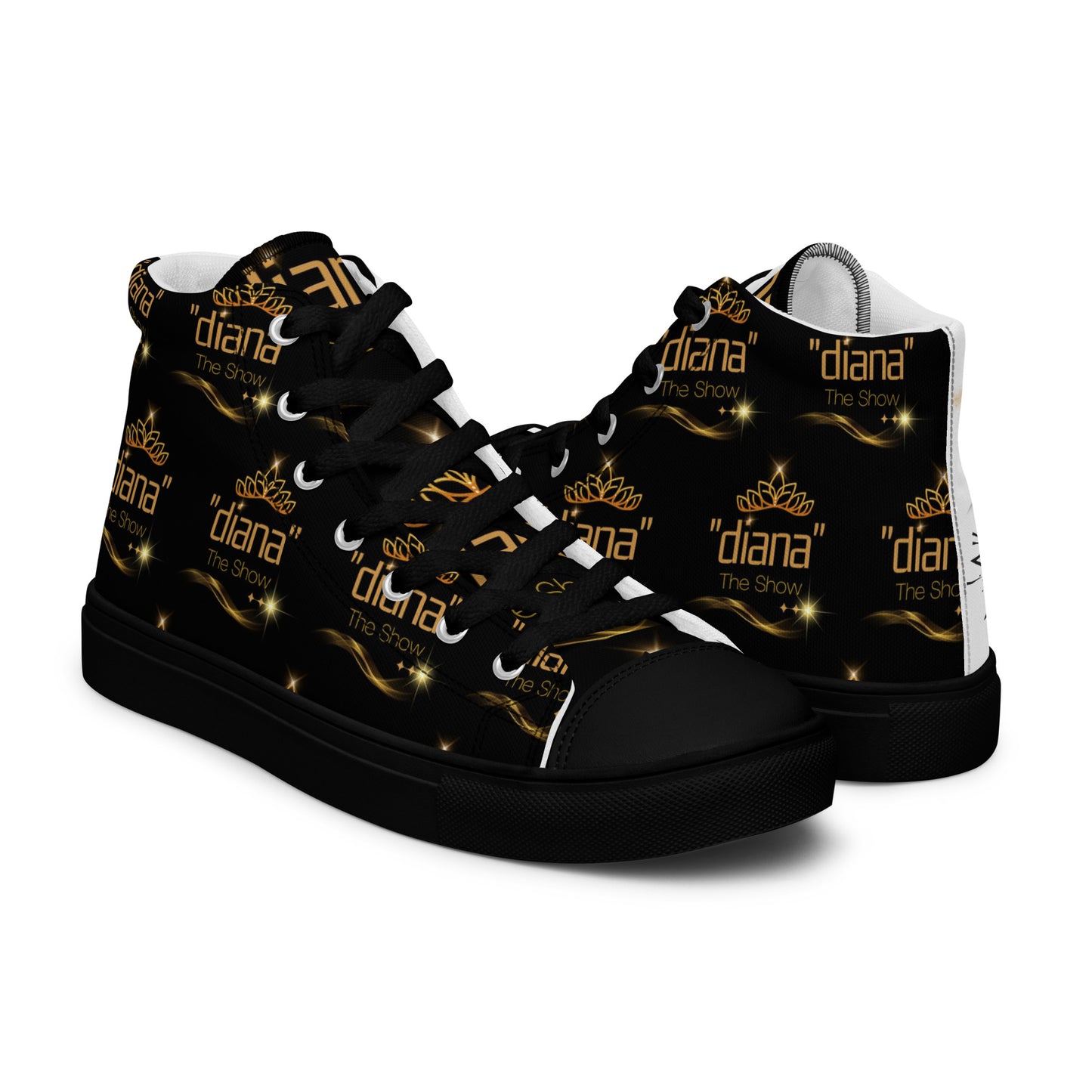 Fun Branded "diana - The Show" Women’s high top canvas shoes