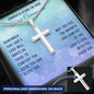 First Communion Personalized Cross Necklace - Remember God’s Love.  Perfect Gift for him or her!