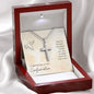 Congratulation on your Confirmation, Personalized Cross Necklace - May God Bless You - Pefect Gift for him or her!