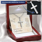 Congratulation on your Confirmation, Personalized Cross Necklace - May God Bless You - Pefect Gift for him or her!