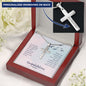 Congratulations Personalized Cross Necklace - Soar Above the rest, from Mom to Daughter!