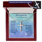 First Communion Personalized Cross Necklace - Remember God’s Love.  Perfect Gift for him or her!