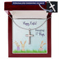 Regalo de collar cruzado personalizado de Pascua - ¡Colgando con mis píos!