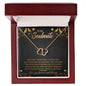 To My Soulmate - Everlasting Love 10K Solid Yellow Gold Heart Necklace - I Love You Forever & Always!