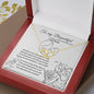 To Mom, from her Son - Everlasting Love 10K Solid Yellow Gold Heart Necklace - Happy Mother's Day, I Love You Mom!