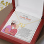To Mom, from your Daughter - Everlasting Love 10K Solid Yellow Gold Heart Necklace - Happy Mother's Day, I Love You Mom!