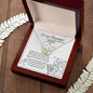 To Mom, from her Son - Everlasting Love 10K Solid Yellow Gold Heart Necklace - Happy Mother's Day, I Love You Mom!