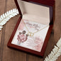 To Mom, from your Girls - Everlasting Love 10K Solid Yellow Gold Heart Necklace - Happy Mother's Day, I Love You Mom!