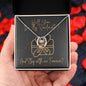 Lucky in Love Necklace - Perfect Gift for the Woman you're in Love with - Be my SoulMate - I Love you honey!