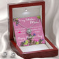 To my Fabulos Mom, Happy Mother's Day - Love Knot Earring & Necklace Set - She'll Love this Gift!
