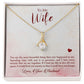 To my Wife - You are the most beautiful thing Alluring Beauty Necklace - The Perfect Gift for Her