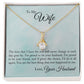 To My Wife - Proud To Be Your Husband - Alluring Beauty Necklace - The Perfect Gift for Her!