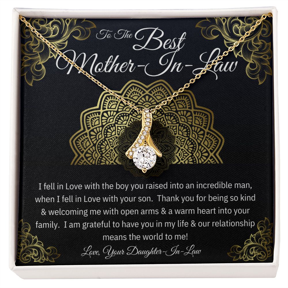 To the Best Mother-In-Law - Alluring Beauty Necklace - The Perfect Gift for Her!