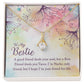 To My Bestie - A good friend feeds your Soul - Alluring Beauty Necklace - The Perfect Gift for Her!