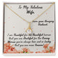 The Beautiful Human that you are - My Wife -  Alluring Beauty Necklace - The Perfect Gift for Her!