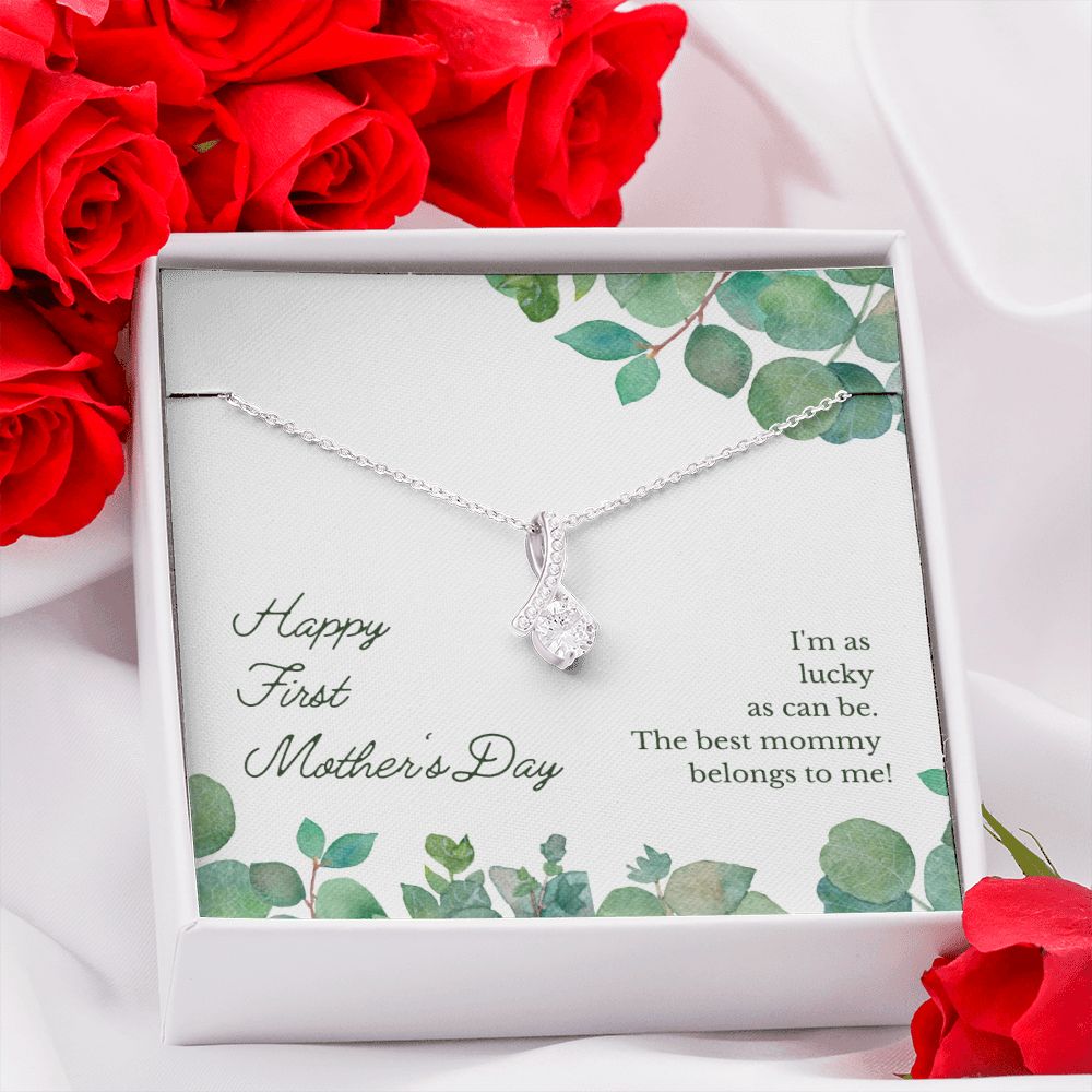 Happy First Mother's Day to the Best Mommy - Alluring Beauty Necklace - The Perfect Gift for Her!