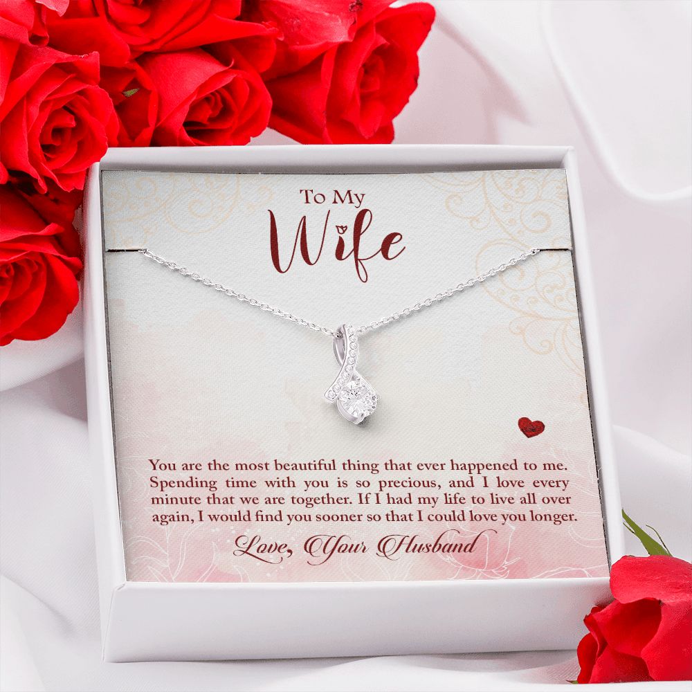 To my Wife - You are the most beautiful thing Alluring Beauty Necklace - The Perfect Gift for Her