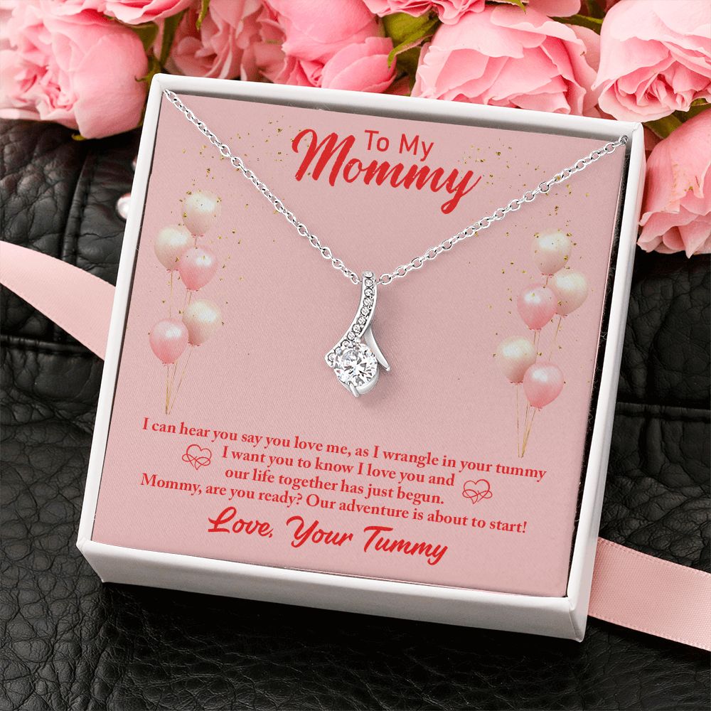 To my Mommy, from Unborn Baby - I can hear you - Alluring Beauty Necklace - The Perfect Gift for Her!