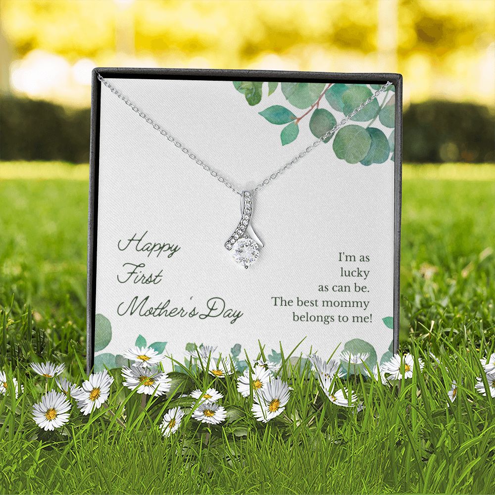 Happy First Mother's Day to the Best Mommy - Alluring Beauty Necklace - The Perfect Gift for Her!