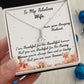 The Beautiful Human that you are - My Wife -  Alluring Beauty Necklace - The Perfect Gift for Her!