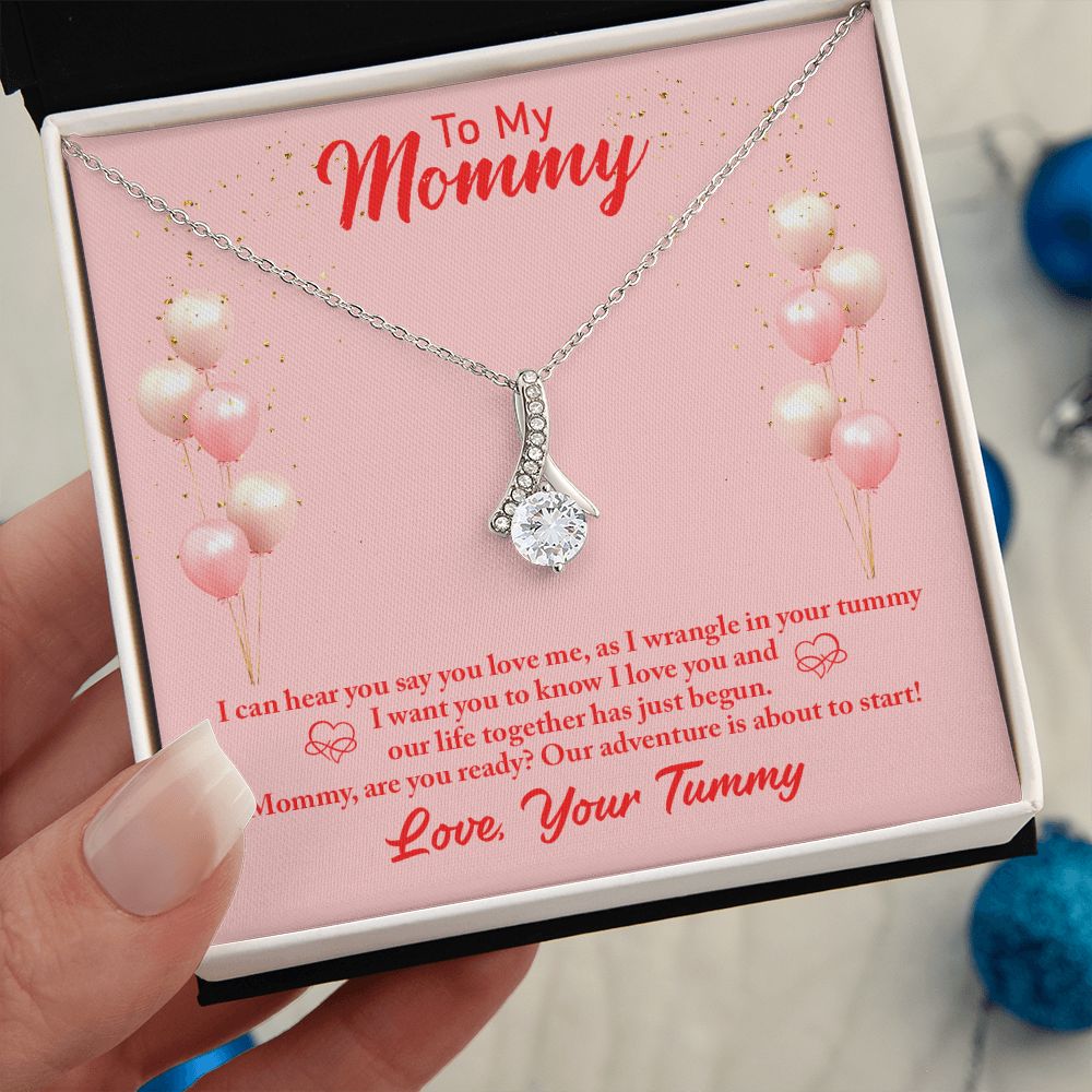 To my Mommy, from Unborn Baby - I can hear you - Alluring Beauty Necklace - The Perfect Gift for Her!