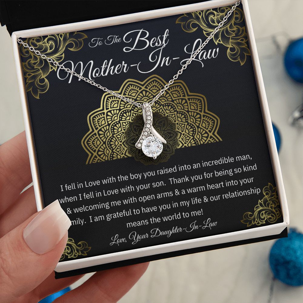 To the Best Mother-In-Law - Alluring Beauty Necklace - The Perfect Gift for Her!