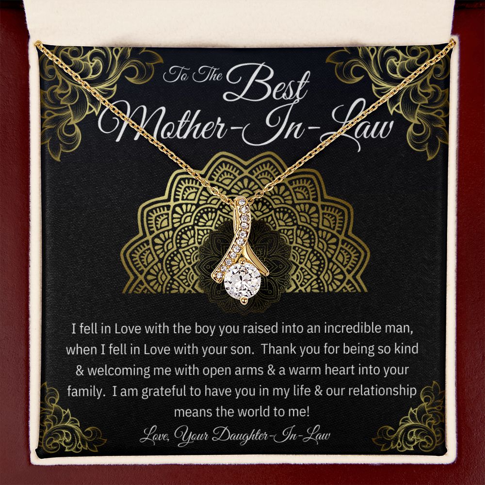 To the Best Mother-In-Law - Alluring Beauty Necklace - The Perfect Gift for Her!