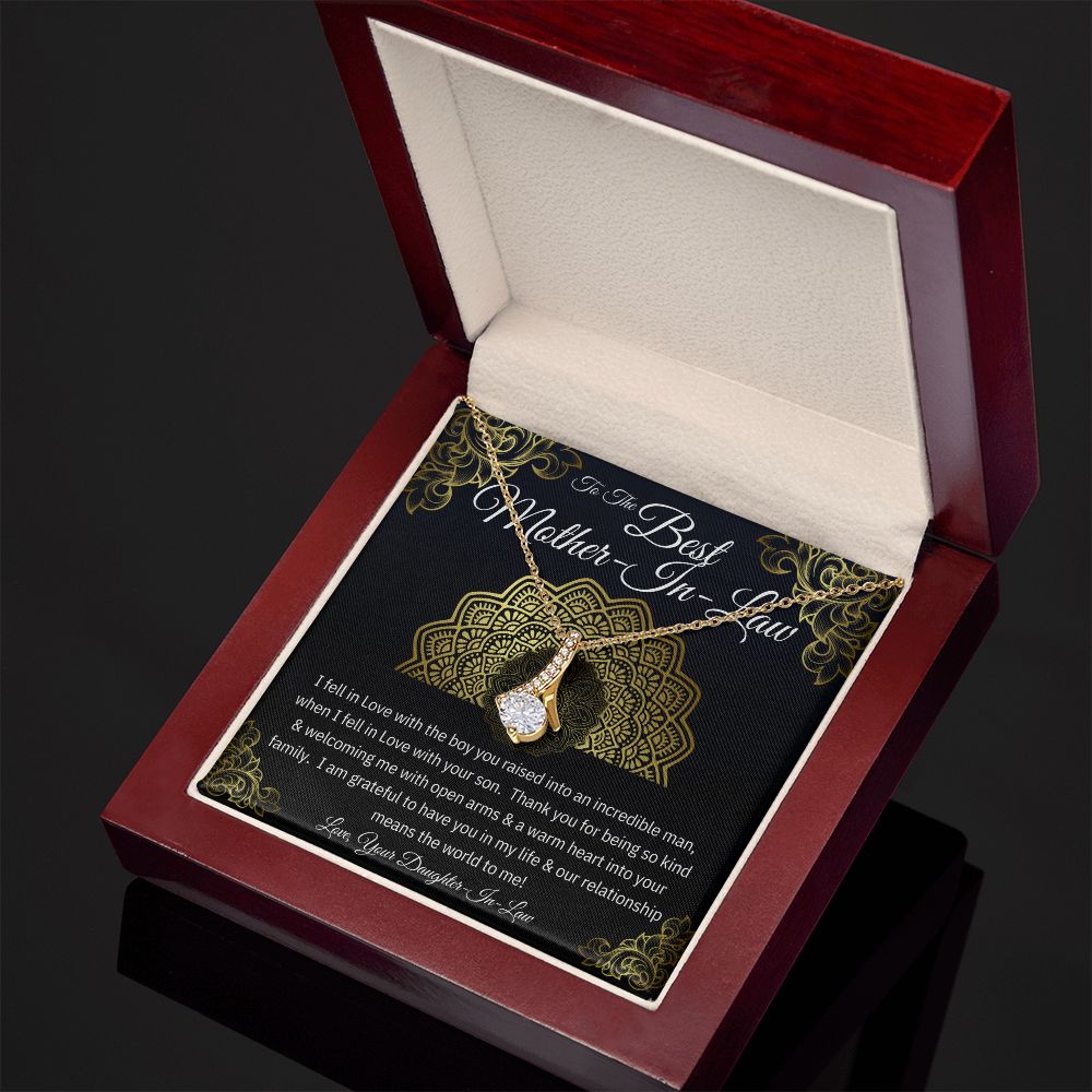 To the Best Mother-In-Law - Alluring Beauty Necklace - The Perfect Gift for Her!