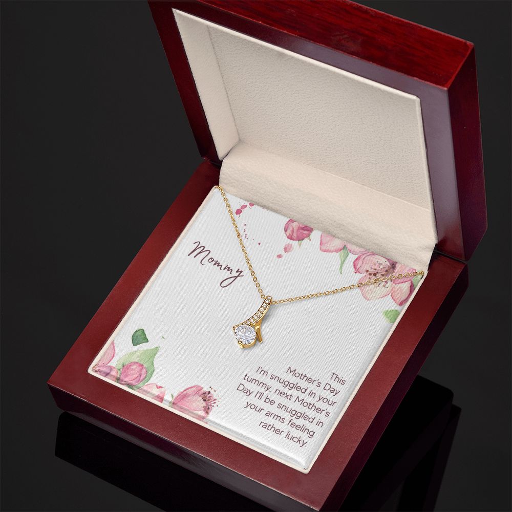 Hi Mommy, I'm Snuggled in Your Tummy - Alluring Beauty Necklace - The Perfect Gift for Her!