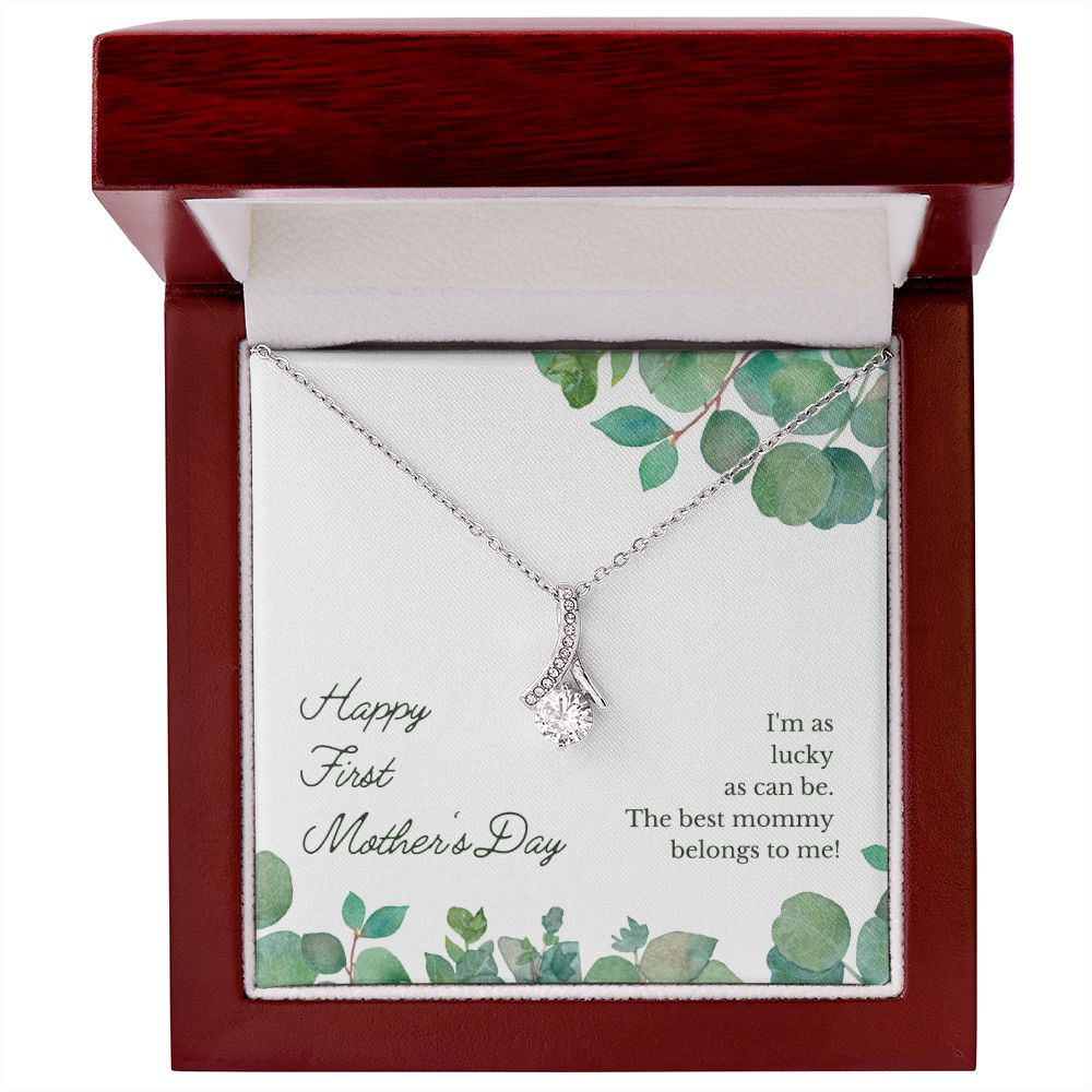 Happy First Mother's Day to the Best Mommy - Alluring Beauty Necklace - The Perfect Gift for Her!