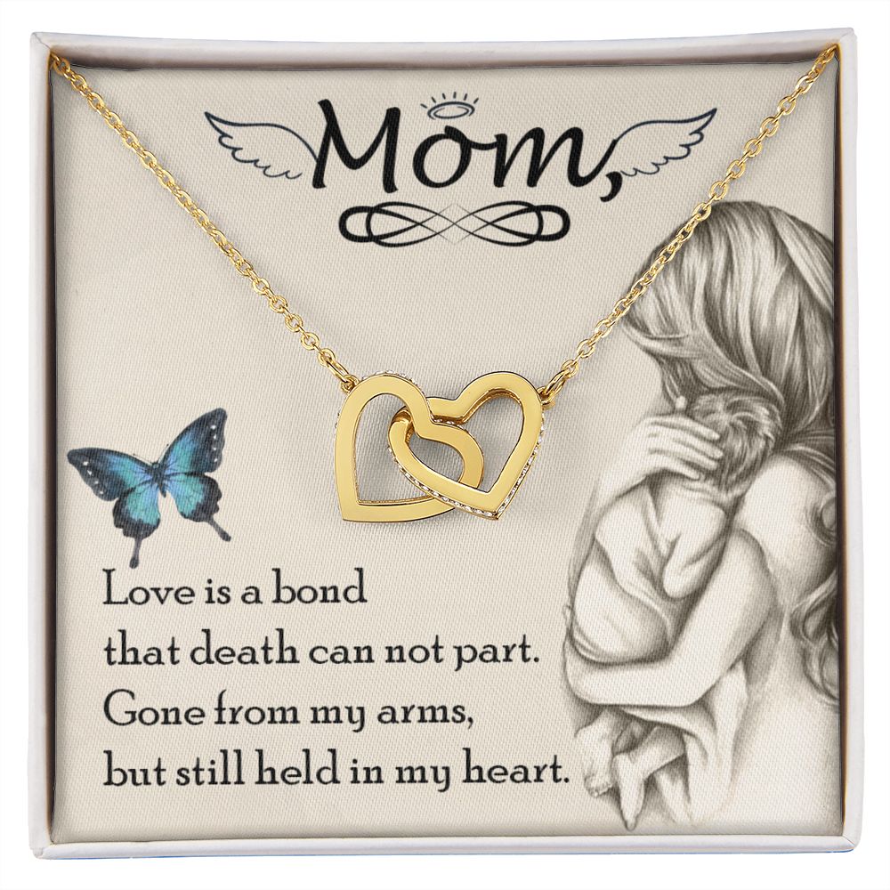 Interlocking Heart Necklace - The perfect Memorial Gift YOU will Love to GIFT YOURSELF, to Celebrate your Mom!