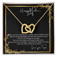 Interlocking Heart Necklace - The perfect Gift she'll love - Happy Mother's Day Mom, Love Your Son!