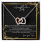 Interlocking Heart Necklace - The perfect Gift she'll love - Happy Mother's Day Mom, Love Your Son!