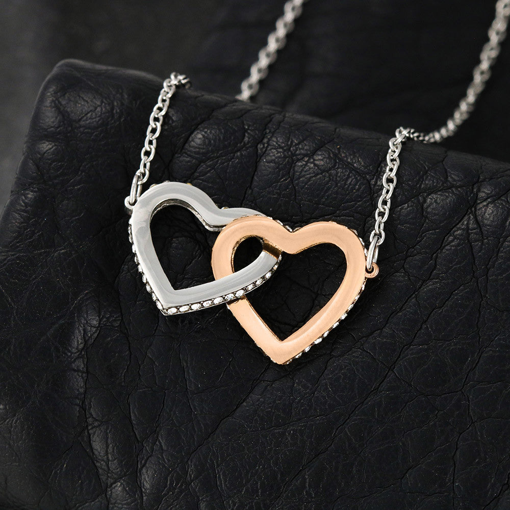 Interlocking Heart Necklace - The perfect Memorial Gift YOU will Love to GIFT YOURSELF, to Celebrate your Mom!