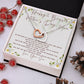 Interlocking Heart Necklace - The perfect Gift she'll love, Happy & Blessed Mother's Day my Queen Mother!