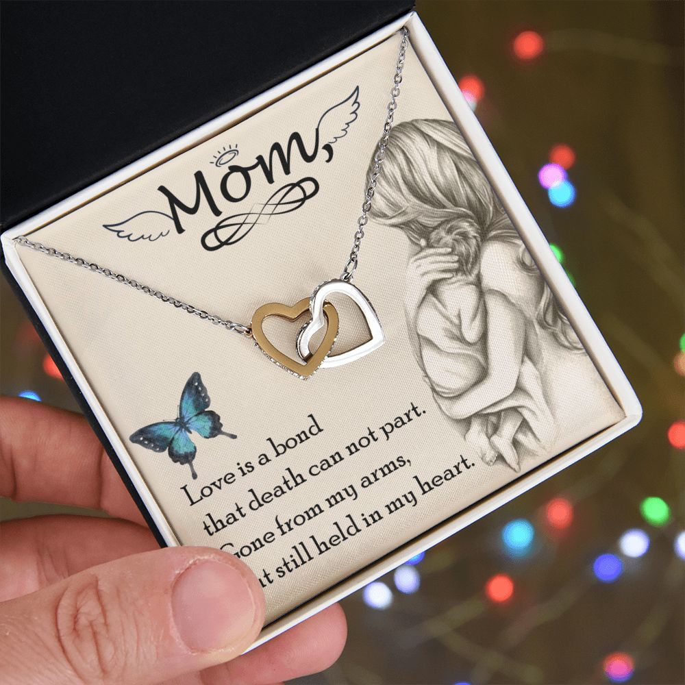 Interlocking Heart Necklace - The perfect Memorial Gift YOU will Love to GIFT YOURSELF, to Celebrate your Mom!