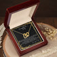 Interlocking Heart Necklace - The perfect Gift she'll love - Happy Mother's Day Mom, Love Your Son!